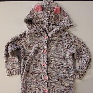 Genuine Baby Girl/Toddler Hooded Knit Sweater